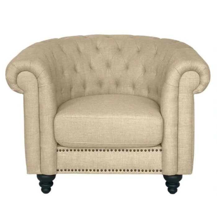Wingback Arm Sofa Chair (Walnut Legs) - WoodenTwist
