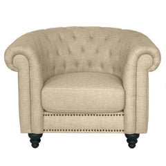 Wingback Arm Sofa Chair (Walnut Legs) - WoodenTwist