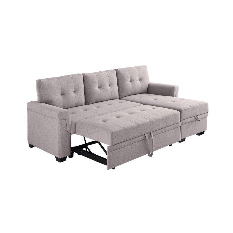 Altin Premium Reversible Sleeper Sofa & Chaise - WoodenTwist