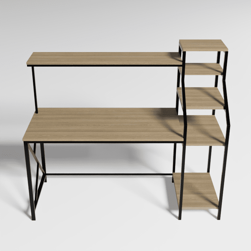 Rio Workstation in Beige finish - WoodenTwist