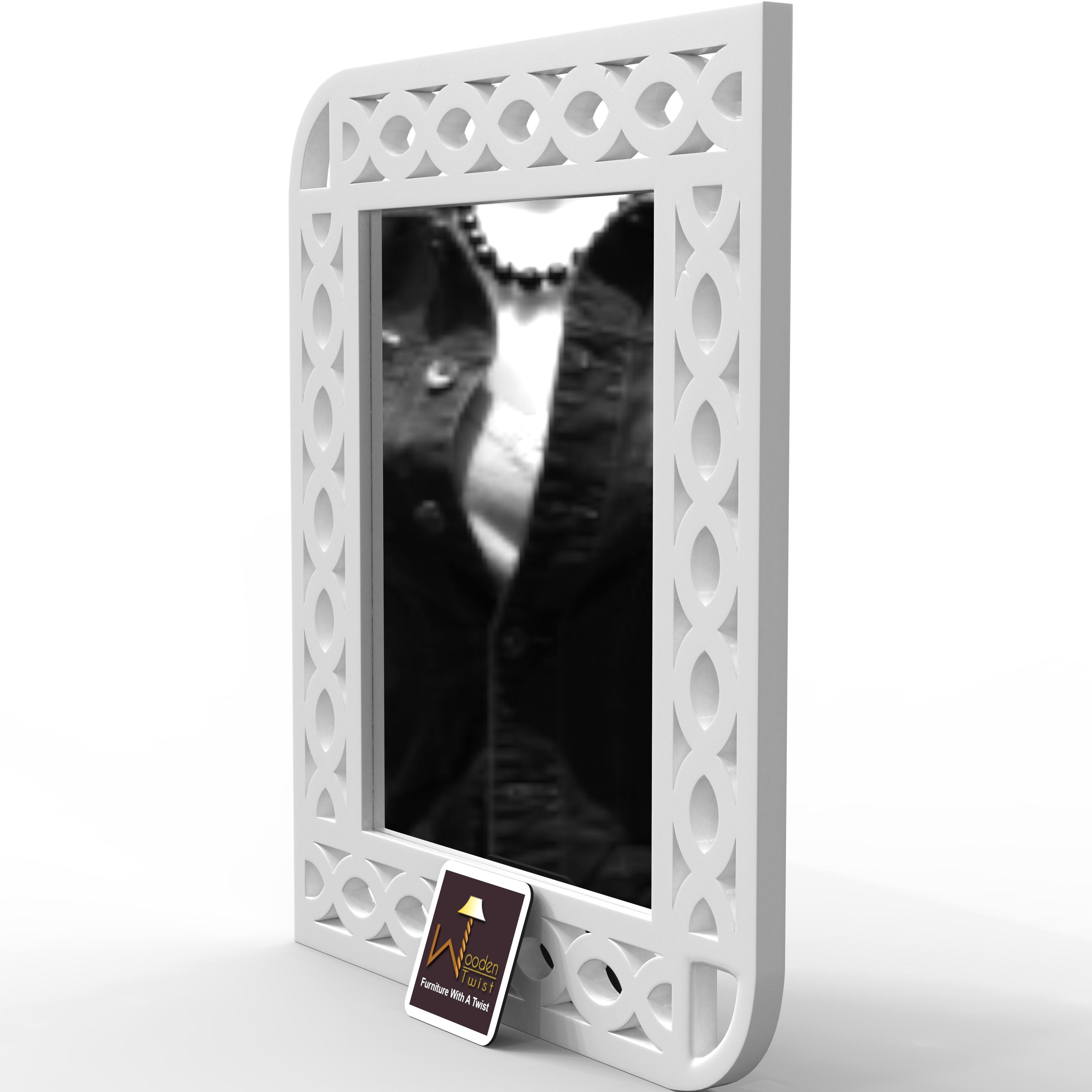 Buy Modern Decorative Wooden Wall Mirror Bathroom Mirror Online at ...