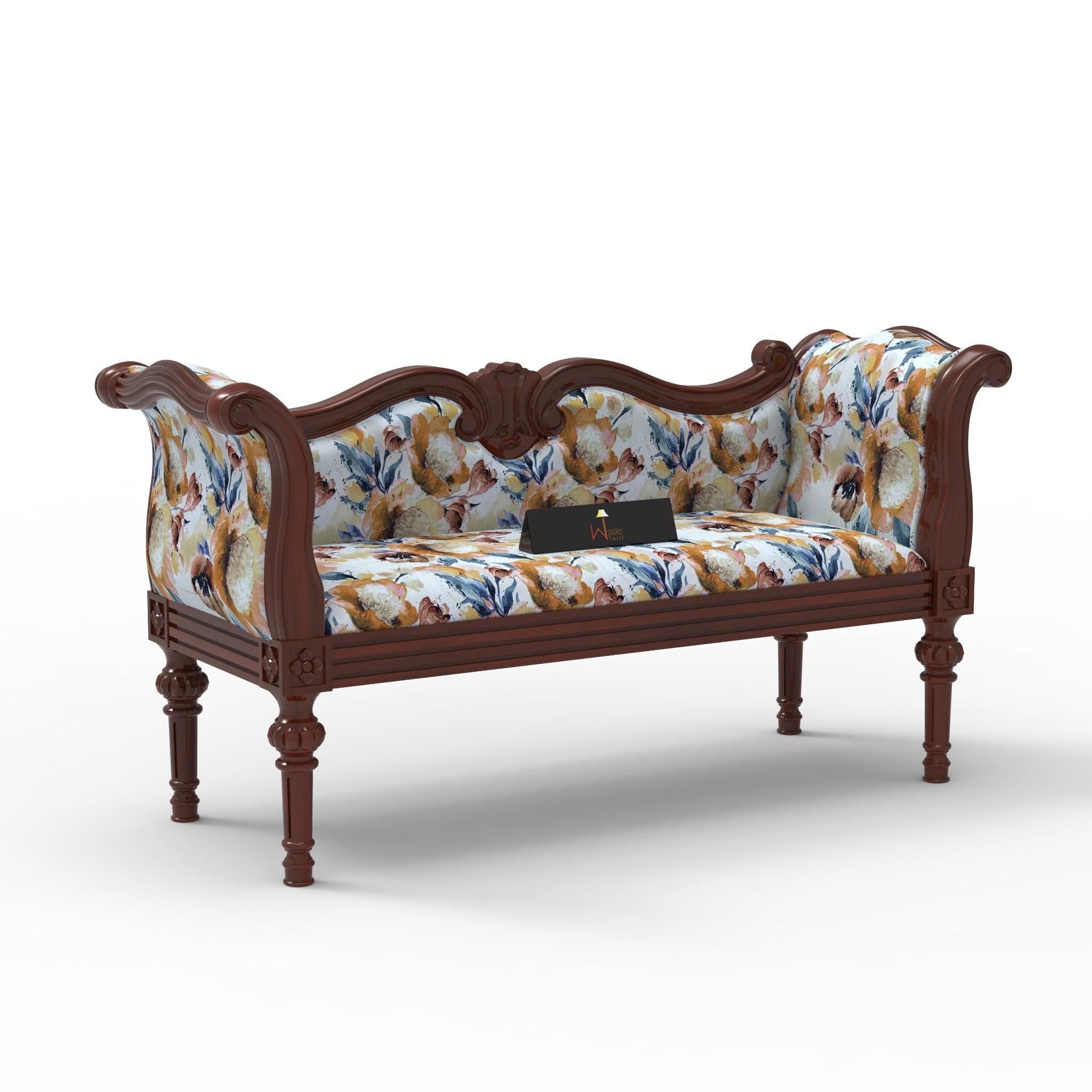 Handicraft Wooden Settee Living Room Couch Sofa ( 2 Seater ) - WoodenTwist