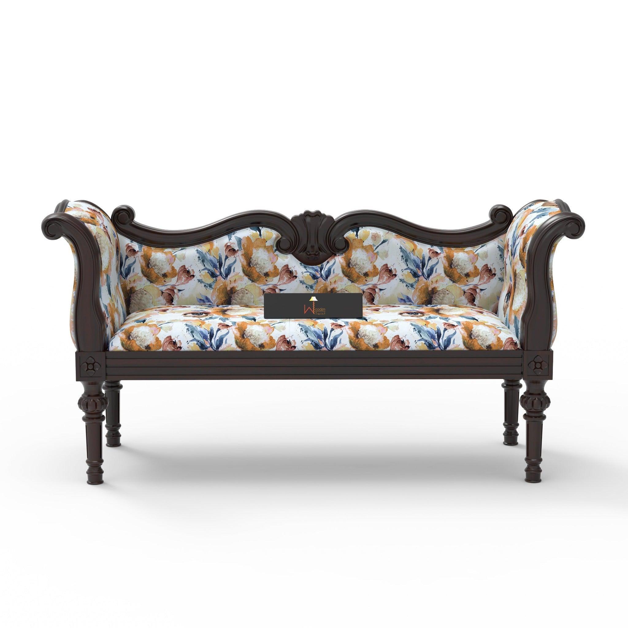 Handicraft Wooden Settee Living Room Couch Sofa ( 2 Seater ) - WoodenTwist