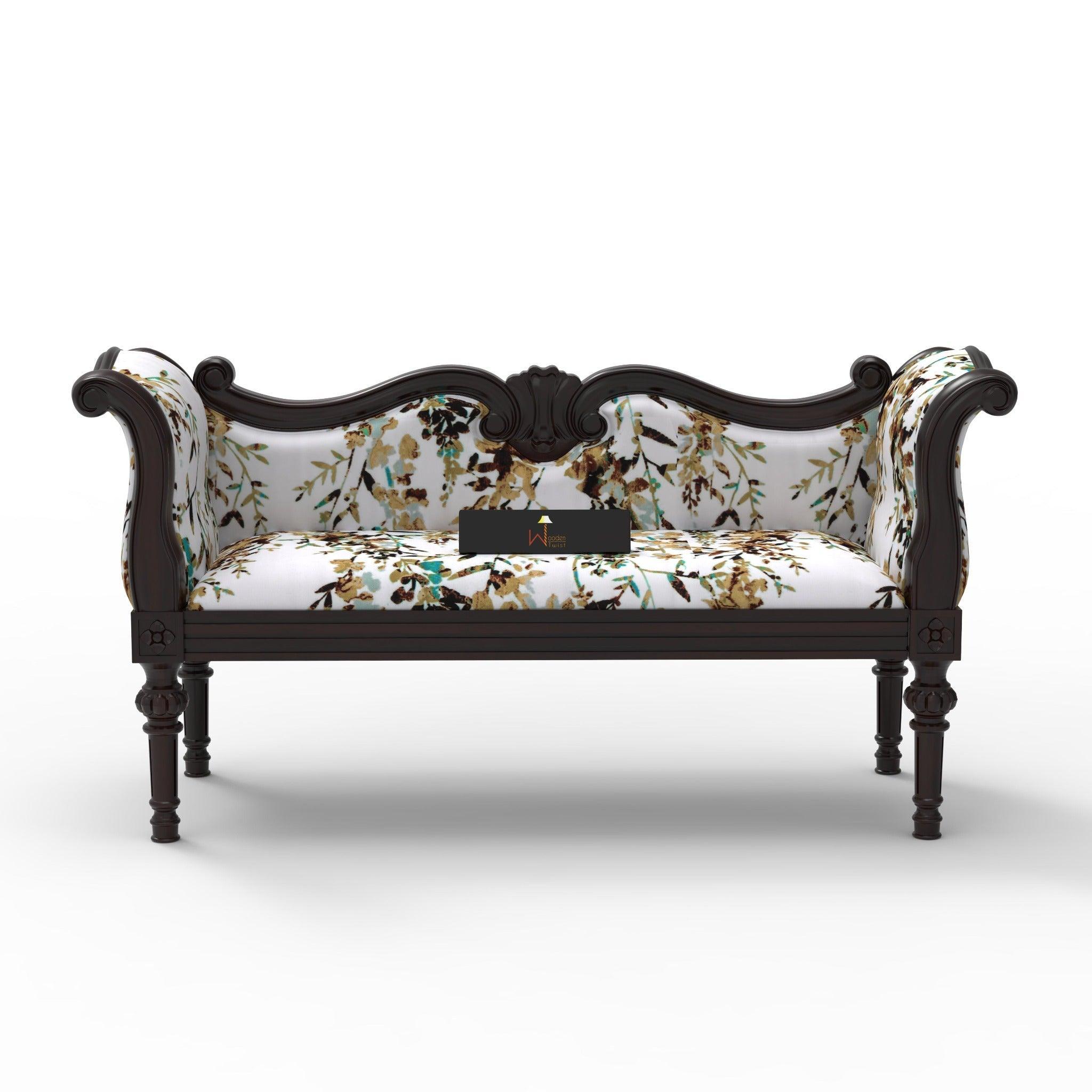 Handicraft Wooden Settee Living Room Couch Sofa (2 Seater) - WoodenTwist