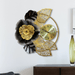 The Floral Mesh Wall Clock - WoodenTwist