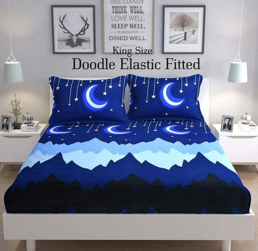 Glace Cotton Double Bedsheet with 2 Pillow Covers (Chand) - WoodenTwist