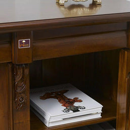 Wooden Twist Pledge Style Teak Wood Sideboard Cabinet ( Brown ) - WoodenTwist
