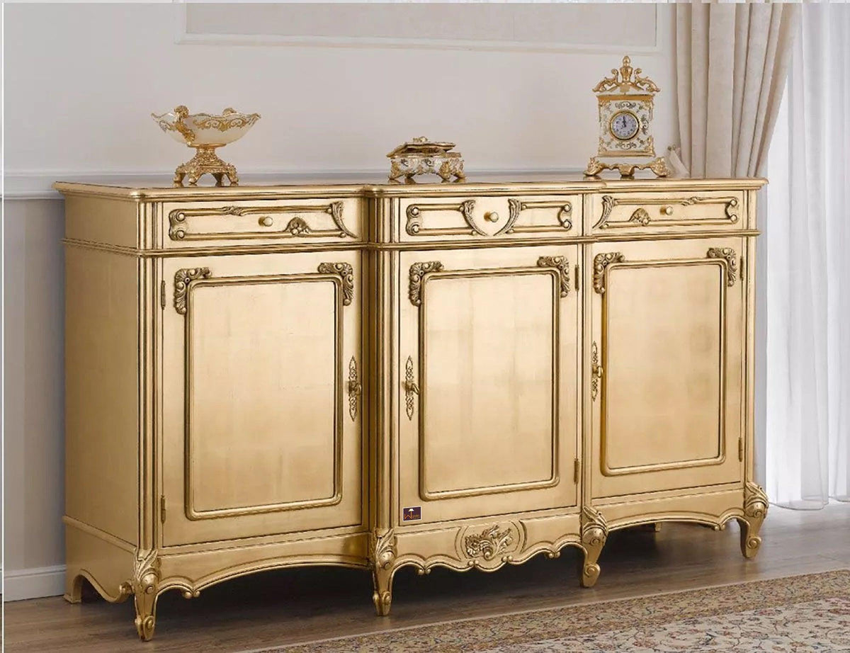 Auspicious Teak Wood Sideboard Cabinet