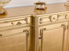 Wooden Twist Auspicious Style Teak Wood Sideboard Cabinet ( Golden ) - WoodenTwist