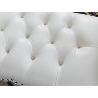 Ritzy Sheesham Wood Bench Couch - Silver angle view