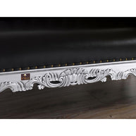 Hand Carved Barock Stil Chaise Longue Sofa Champagner Crystal (Teak Wood) - WoodenTwist