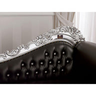 Hand Carved Barock Stil Chaise Longue Sofa Champagner Crystal (Teak Wood) - WoodenTwist