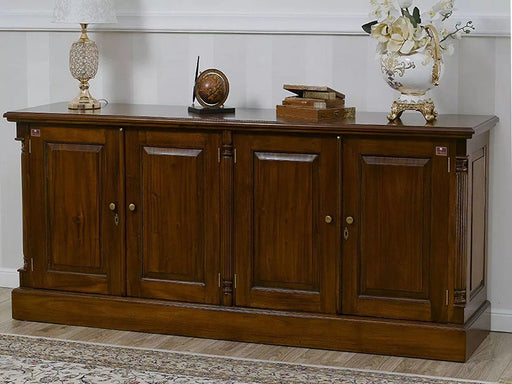Wooden Twist Hideout Style Teak Wood Sideboard Cabinet ( Brown ) - WoodenTwist
