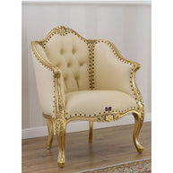 Teak Wood Royal Chaise Lounge Living Room Couch Sofa 3 Seater - WoodenTwist