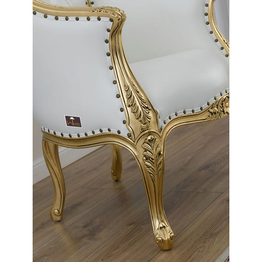Gold Leaf White Finish