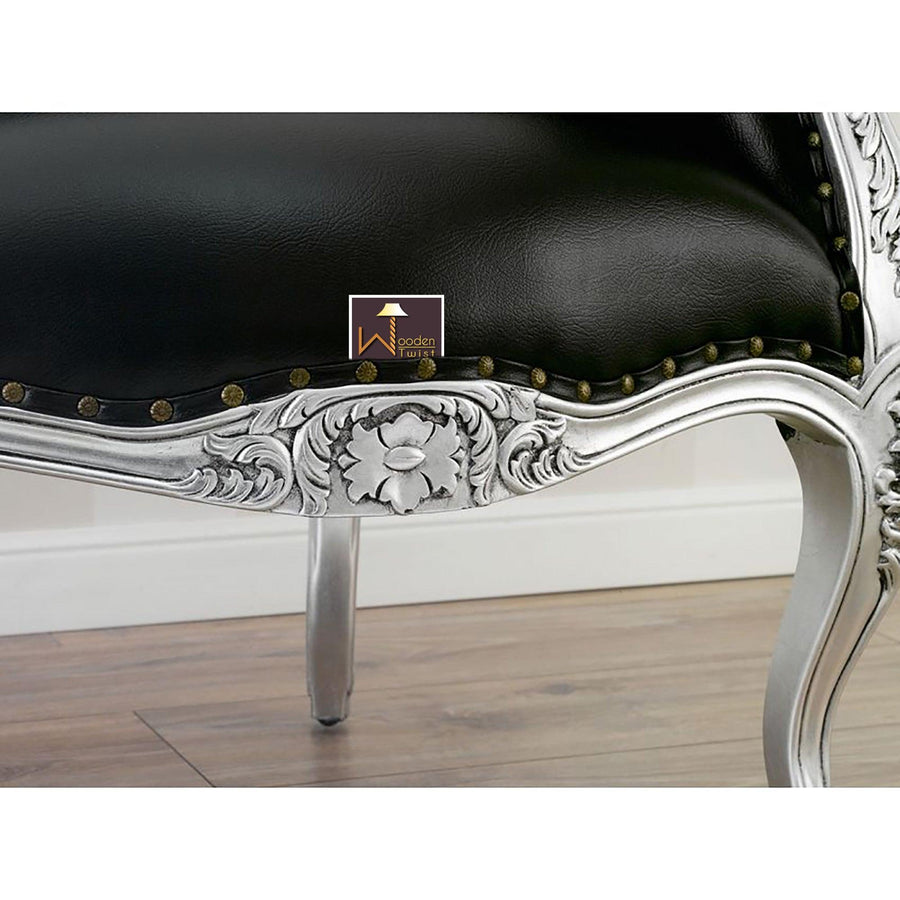 Silver Leaf Black Finish