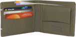 Men Green Genuine Leather Wallet (3 Card Slots) - WoodenTwist
