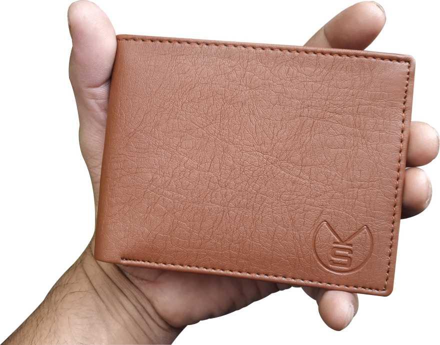Men & Women Tan Artificial Leather Wallet (10 Card Slots) - WoodenTwist