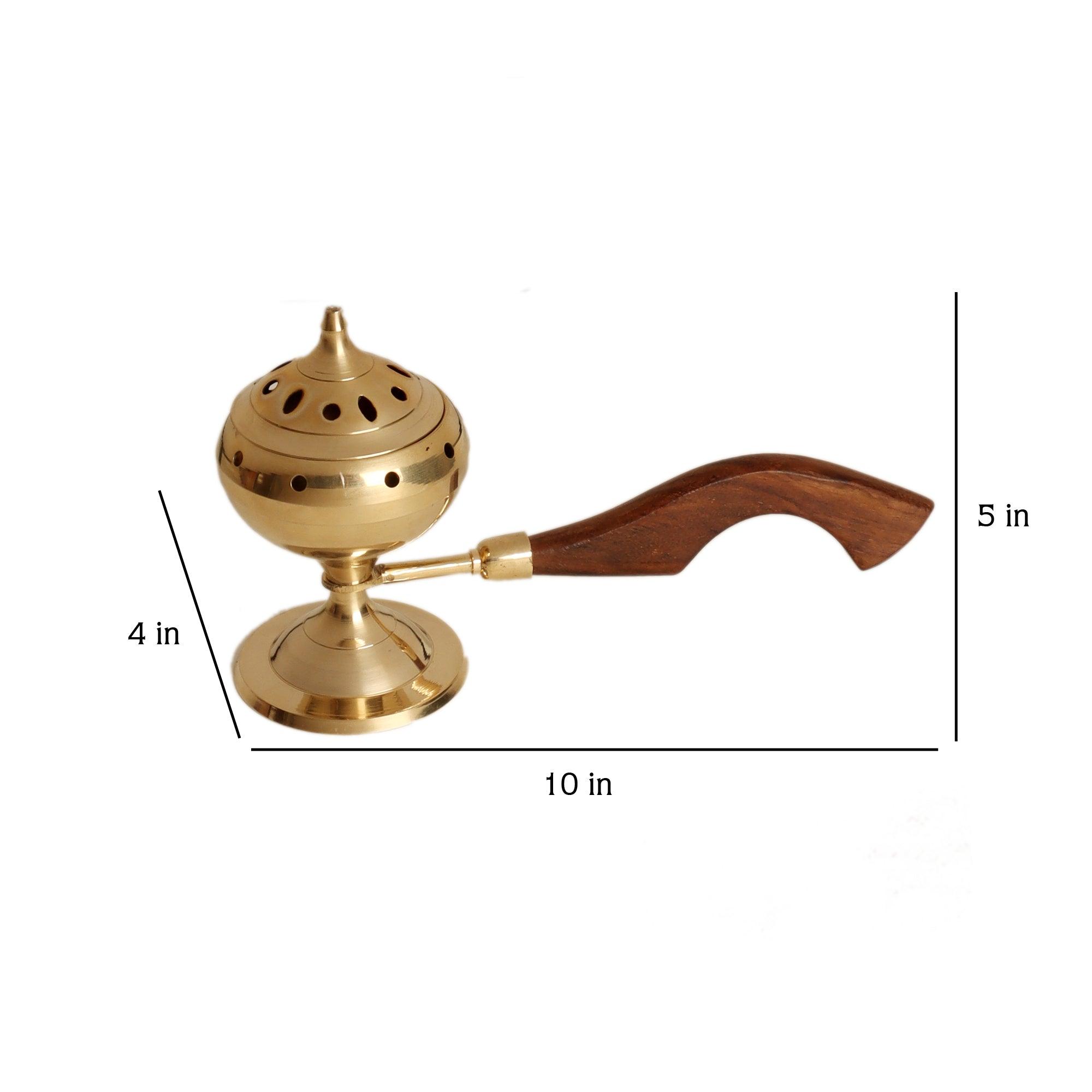 Brass Lobaan with Wooden Handle - WoodenTwist