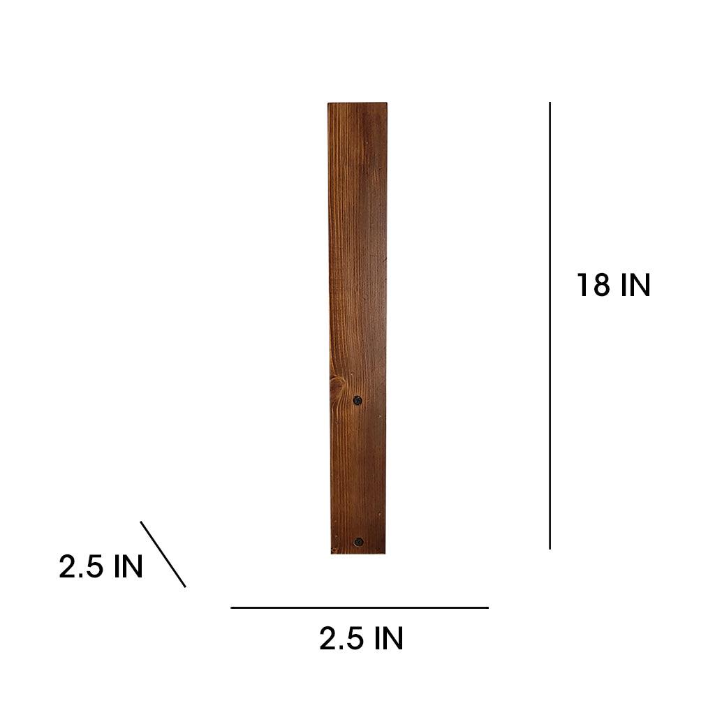 Slimline Brown Wooden LED Wall Light - WoodenTwist