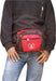 Sling Bag Waist Pouch Waist Bag (Red, Black) - WoodenTwist