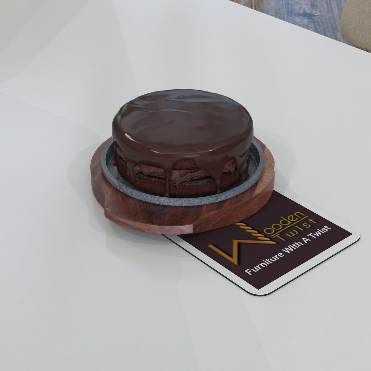 Sheesham Wood Sizzler Serving Platter