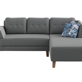Azul 5 seater Left-Side L Shape Fabric Sofa Set - WoodenTwist