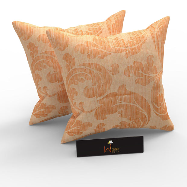 Fabrahome Square Velvet Fabric Cushion Cover Pack Of 2 ( 16 x 16 inch ) - WoodenTwist