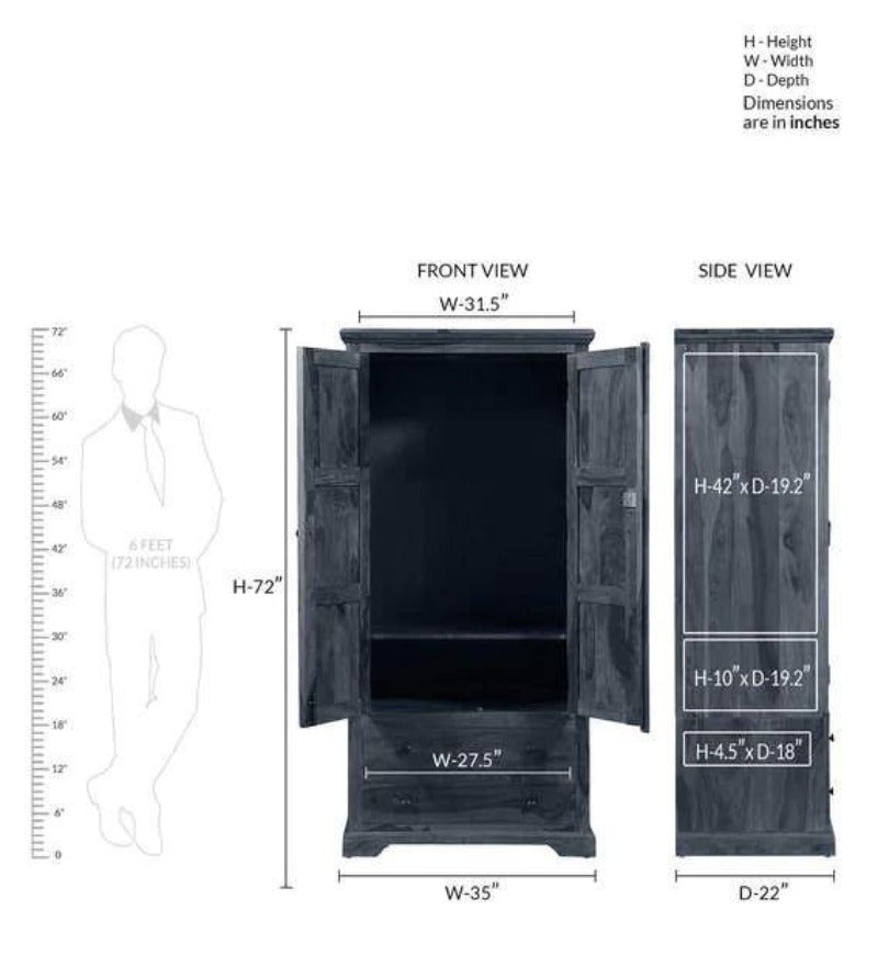 Teak Wood Wardrobe