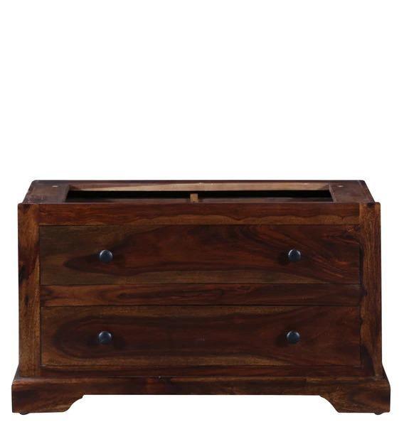 Solid Teak Wood 2 Door Wardrobe - Provincial Teak Finish - Close-Up Wood Grain