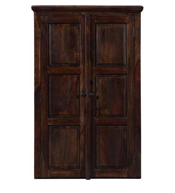 Solid Teak Wood 2 Door Wardrobe - Provincial Teak Finish - Drawer Detail