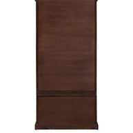 Solid Teak Wood 2 Door Wardrobe - Provincial Teak Finish - Interior Storage