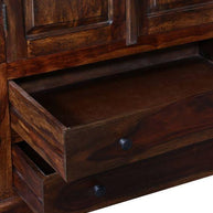 Solid Teak Wood 2 Door Wardrobe - Provincial Teak Finish - Dimensions View