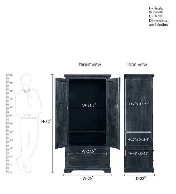 88 x 55 x 182 cm Footprint