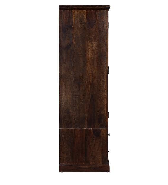 Solid Teak Wood 2 Door Wardrobe - Provincial Teak Finish - Bedroom Styling
