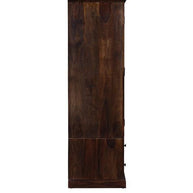 Solid Teak Wood 2 Door Wardrobe - Provincial Teak Finish - Bedroom Styling