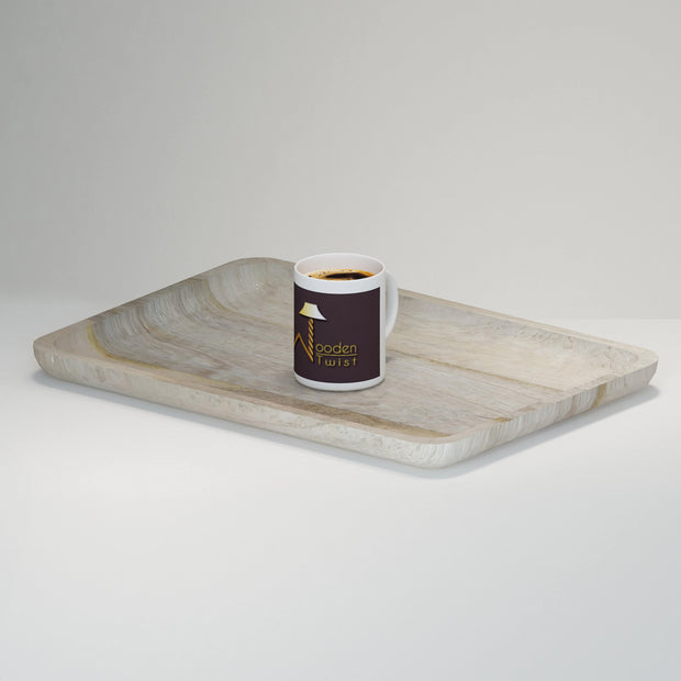 Posh Solid Mango Wood Premium Tray/Platter - Top View