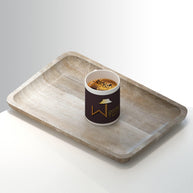 Solid Mango Wood Premium Tray Platter Set of 4 - Detail