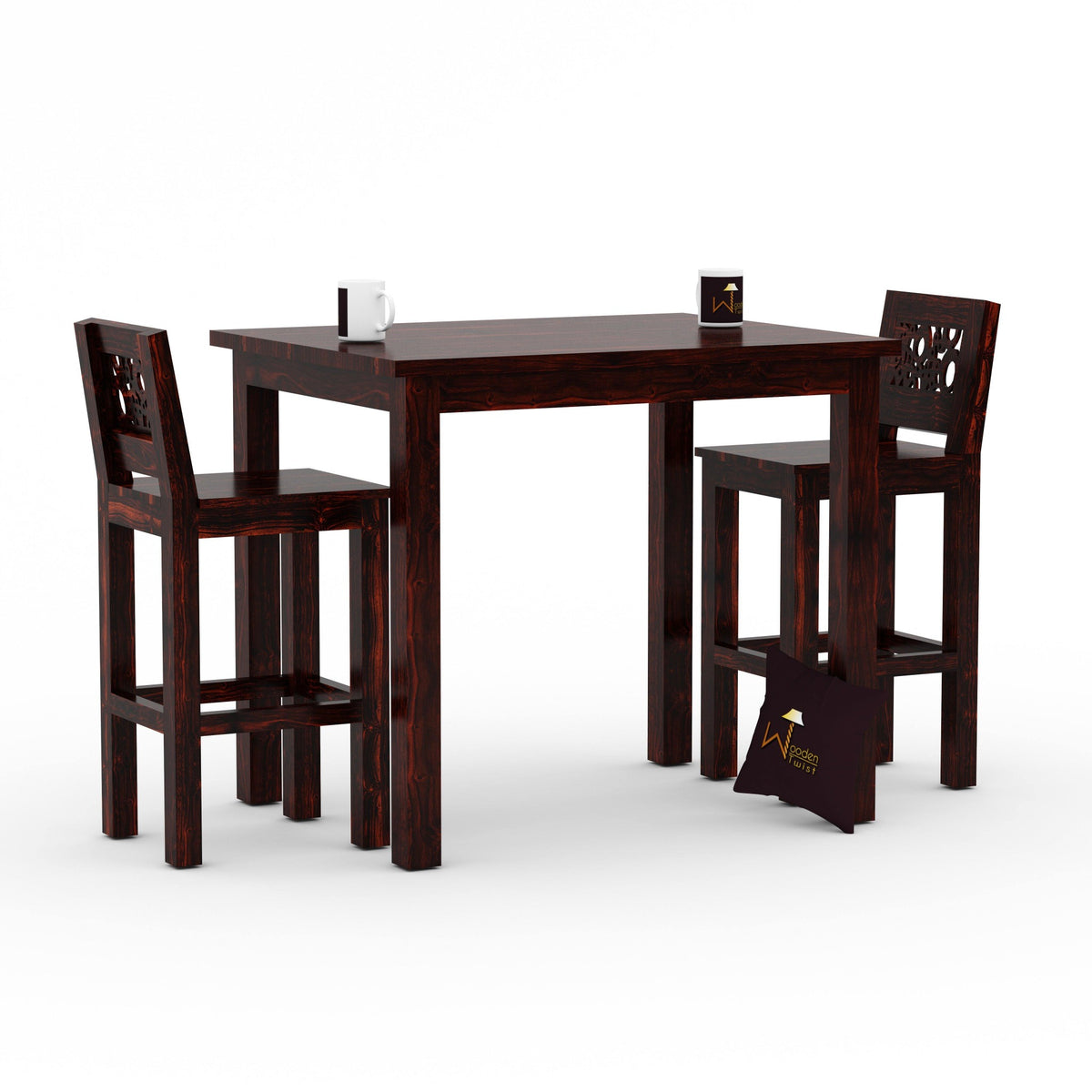 Fantasía Wooden Bar Table Set in Provincial Teak Finish - WoodenTwist