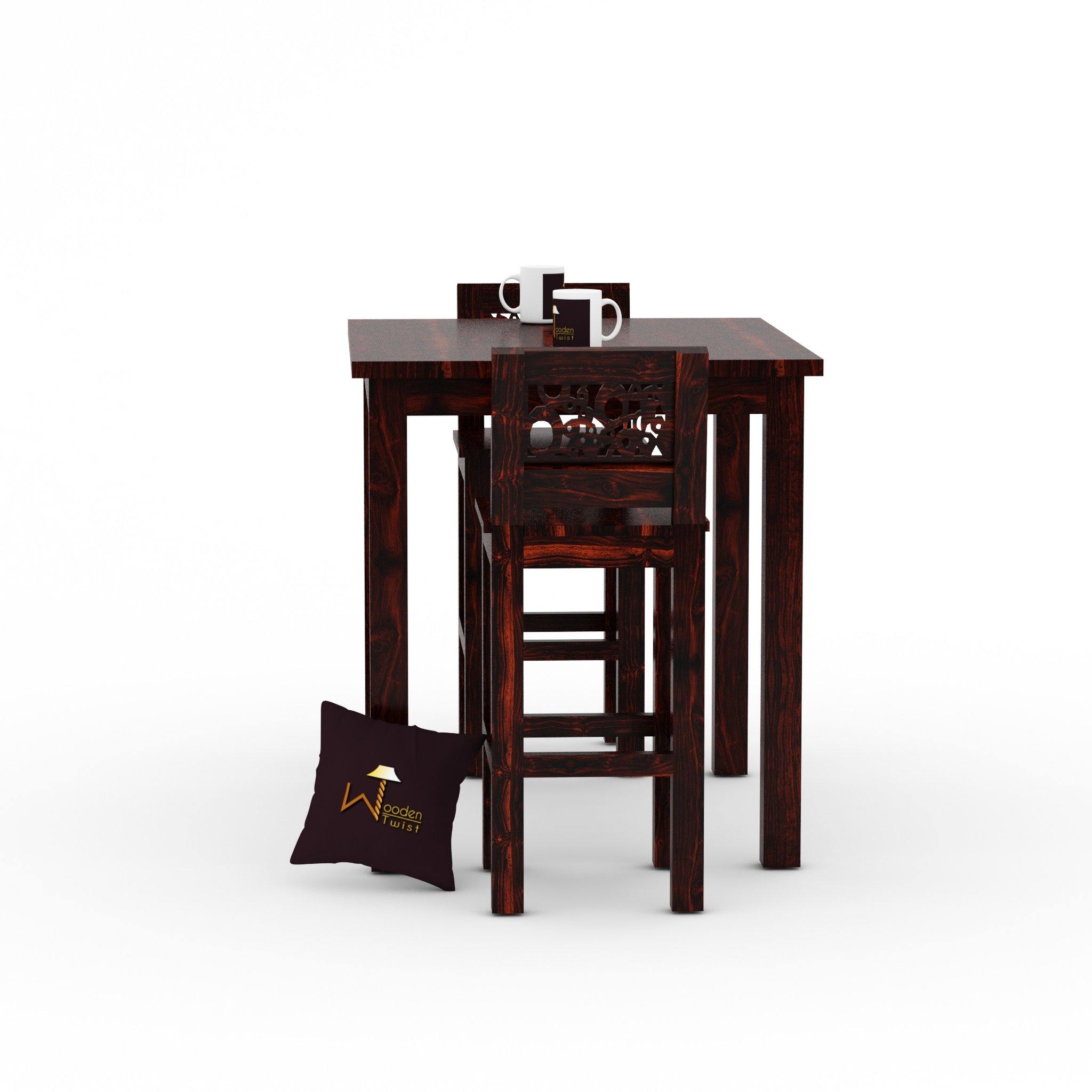 Fantasía Wooden Bar Table Set in Provincial Teak Finish - WoodenTwist