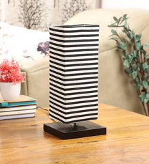 Zebra Print Shade With Metal Base Table Lamp - WoodenTwist