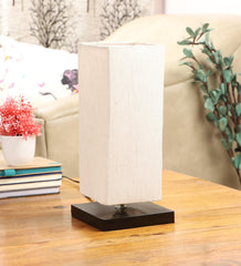 Offwhite Shade With Metal Base Table Lamp - WoodenTwist