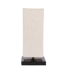 Offwhite Shade With Metal Base Table Lamp - WoodenTwist