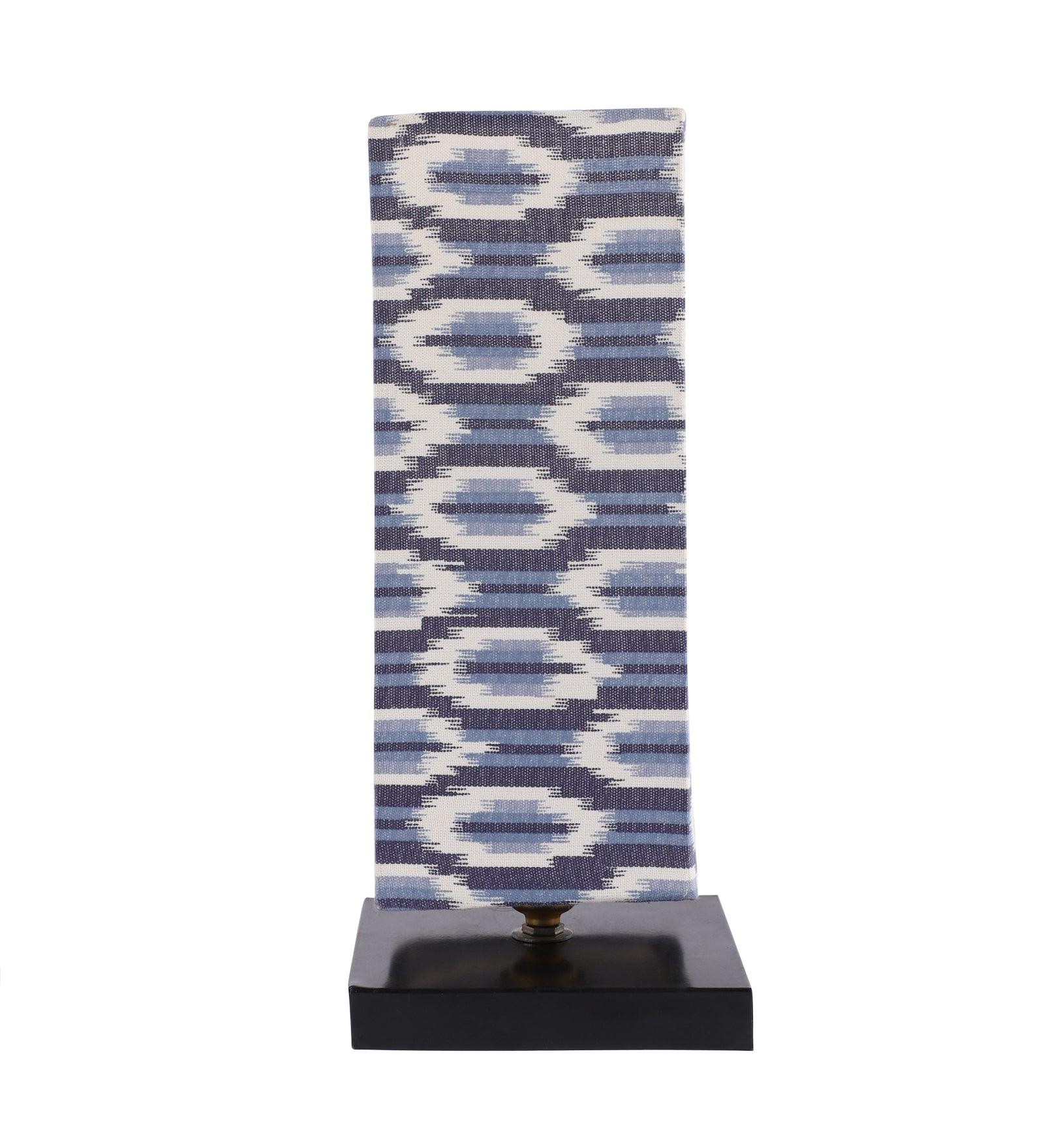 Ikat Print Shade With Metal Base Table Lamp - WoodenTwist