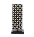 Geometric Print Shade With Metal Base Table Lamp - WoodenTwist