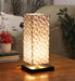 Filigree Print Shade With Metal Base Table Lamp - WoodenTwist