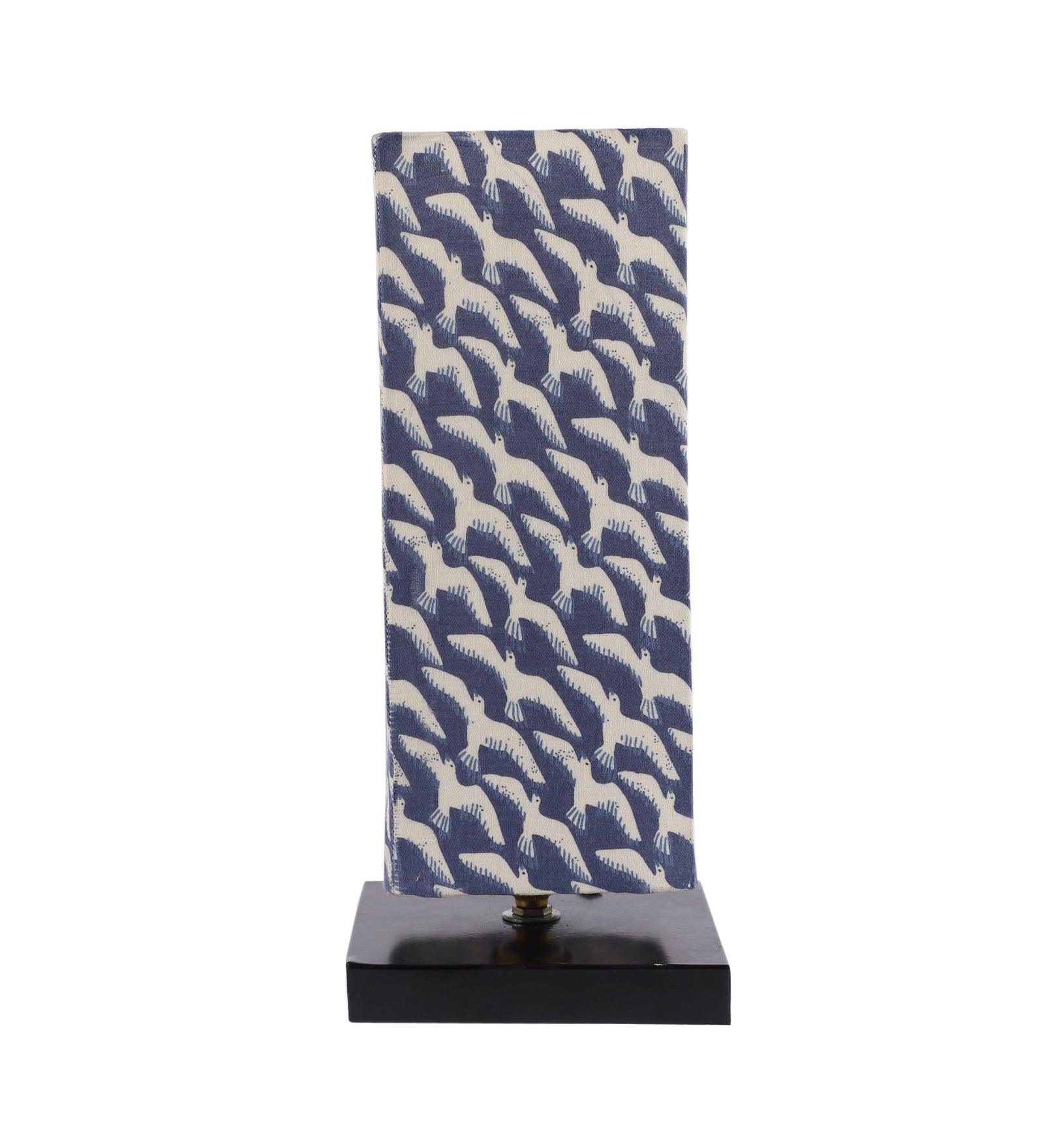 Filigree Print Shade With Metal Base Table Lamp - WoodenTwist