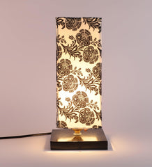 Flocking Birds Print Shade With Metal Base Table Lamp - WoodenTwist