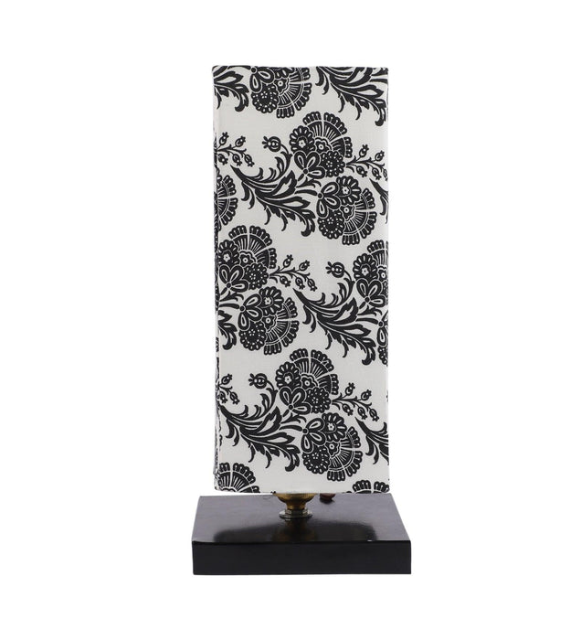 Flocking Birds Print Shade With Metal Base Table Lamp - WoodenTwist