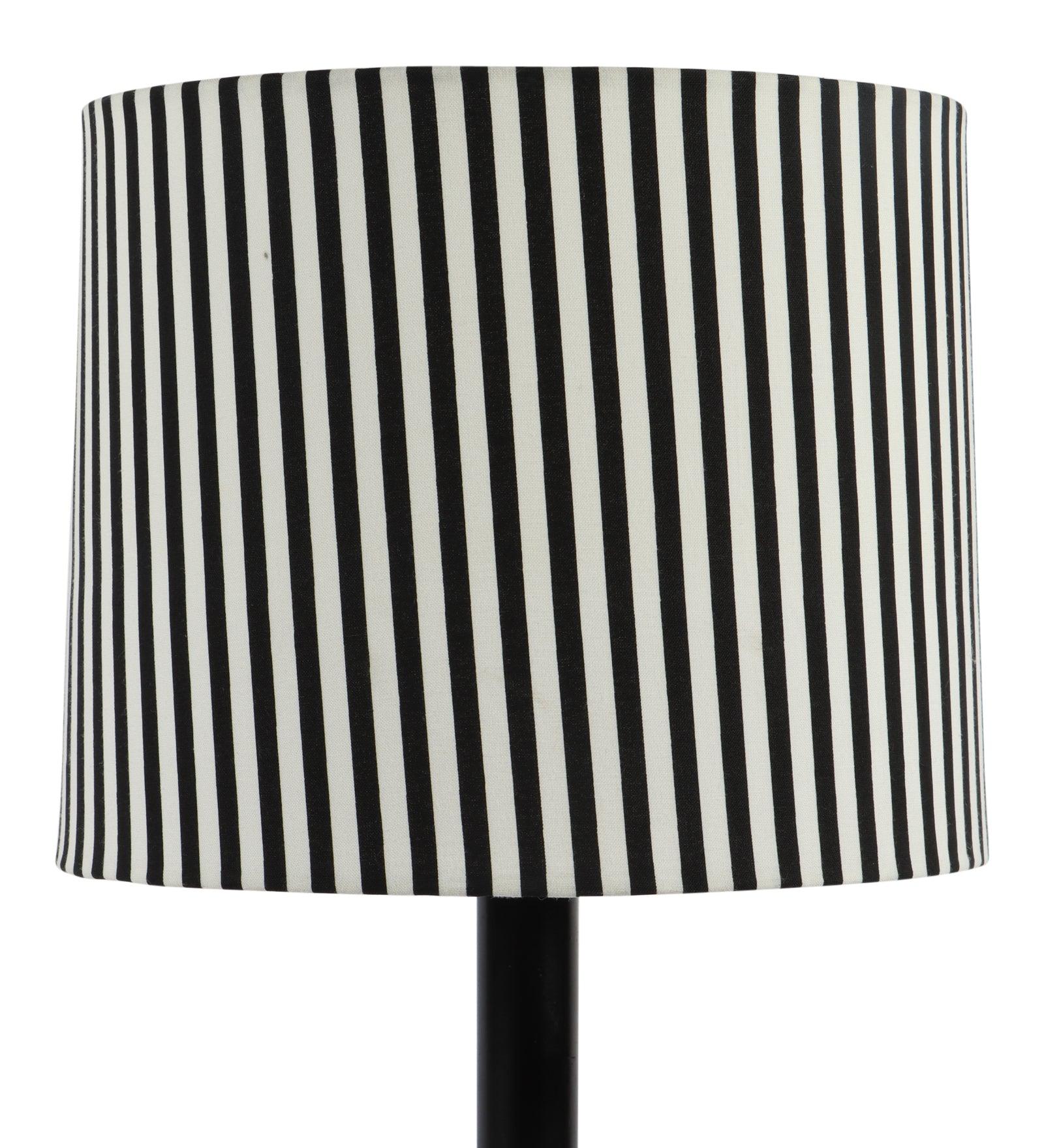 Zebra Design Print Shade With Metal Base Table Lamp - WoodenTwist